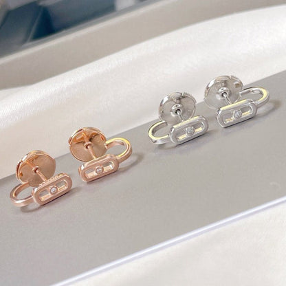 [Polaidi Jewelry]CREOLES MOVE UNO MINI 1 DIAMOND EARRINGS