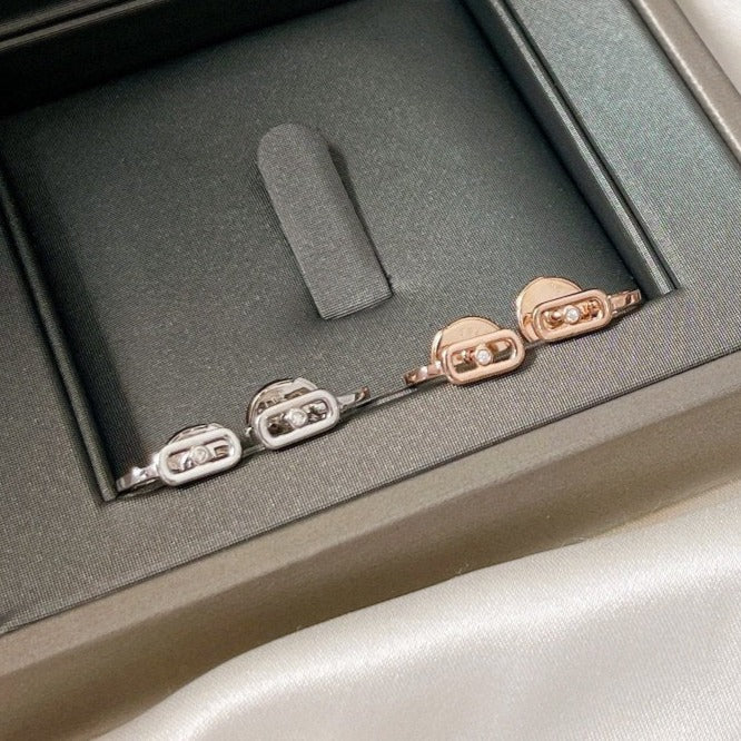 [Polaidi Jewelry]CREOLES MOVE UNO MINI 1 DIAMOND EARRINGS