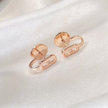 [Polaidi Jewelry]CREOLES MOVE UNO MINI 1 DIAMOND EARRINGS