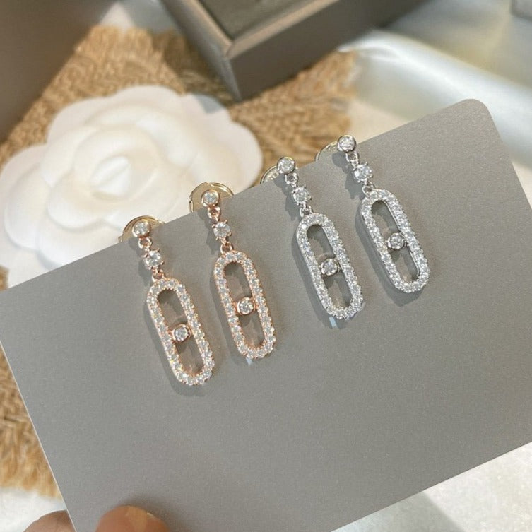 [Polaidi Jewelry]DORMEUSES MOVE UNO DIAMOND EARRINGS