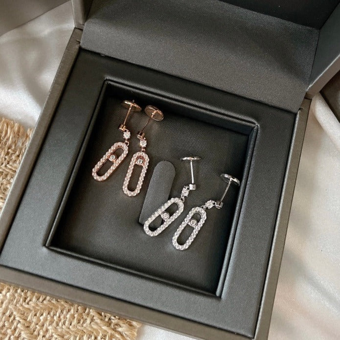 [Polaidi Jewelry]DORMEUSES MOVE UNO DIAMOND EARRINGS