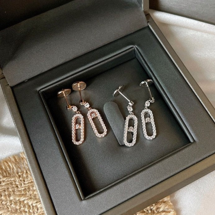 [Polaidi Jewelry]DORMEUSES MOVE UNO DIAMOND EARRINGS
