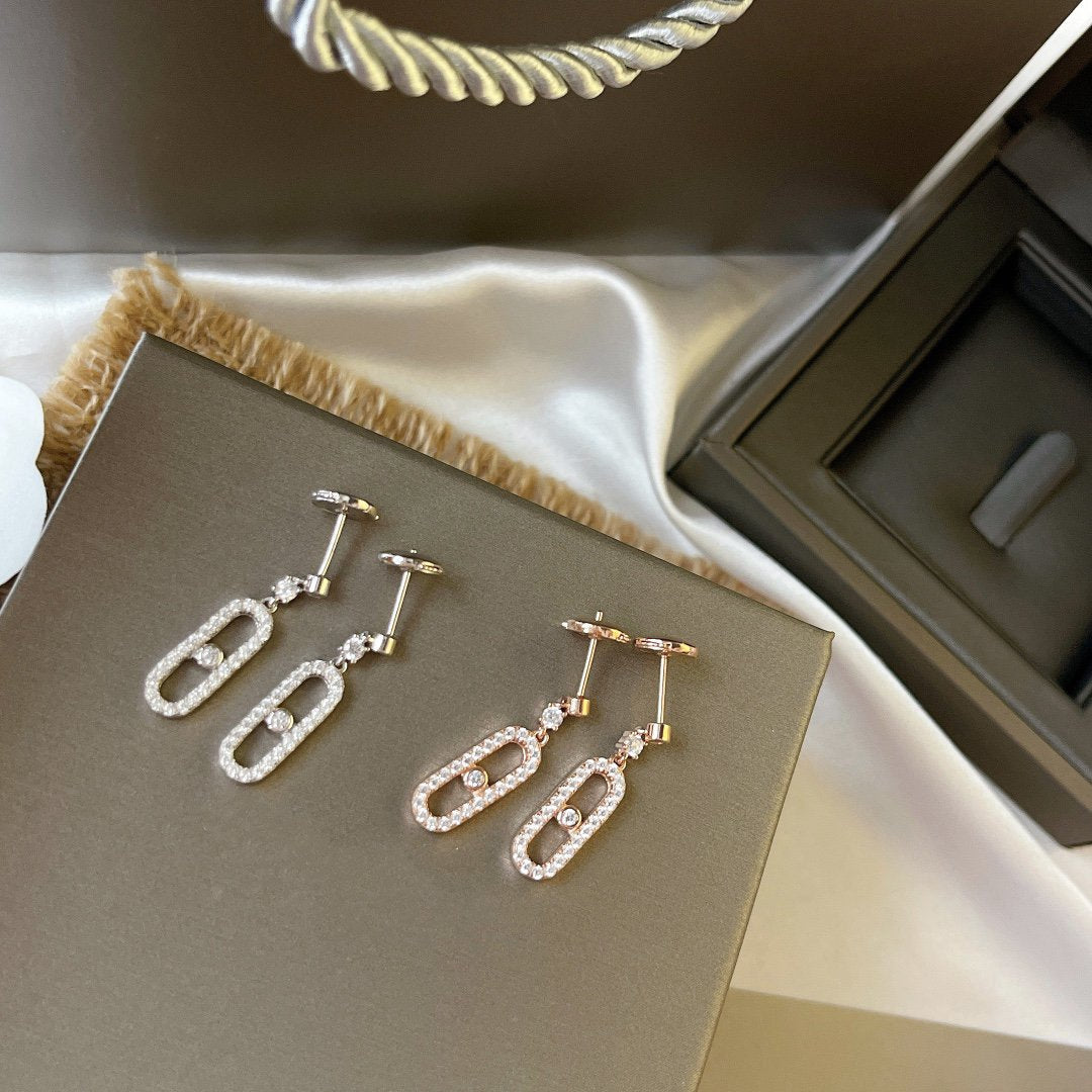 [Polaidi Jewelry]DORMEUSES MOVE UNO DIAMOND EARRINGS