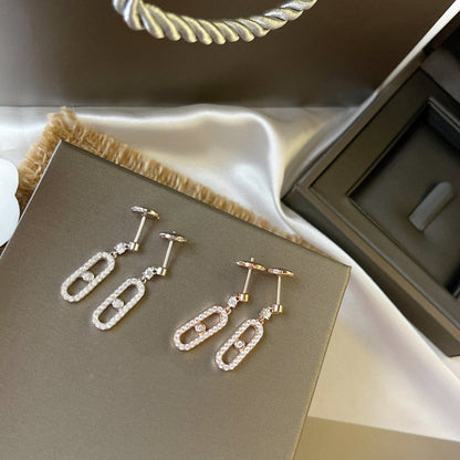[Polaidi Jewelry]DORMEUSES MOVE UNO DIAMOND EARRINGS