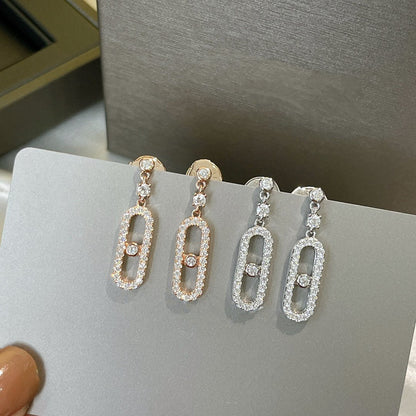 [Polaidi Jewelry]DORMEUSES MOVE UNO DIAMOND EARRINGS