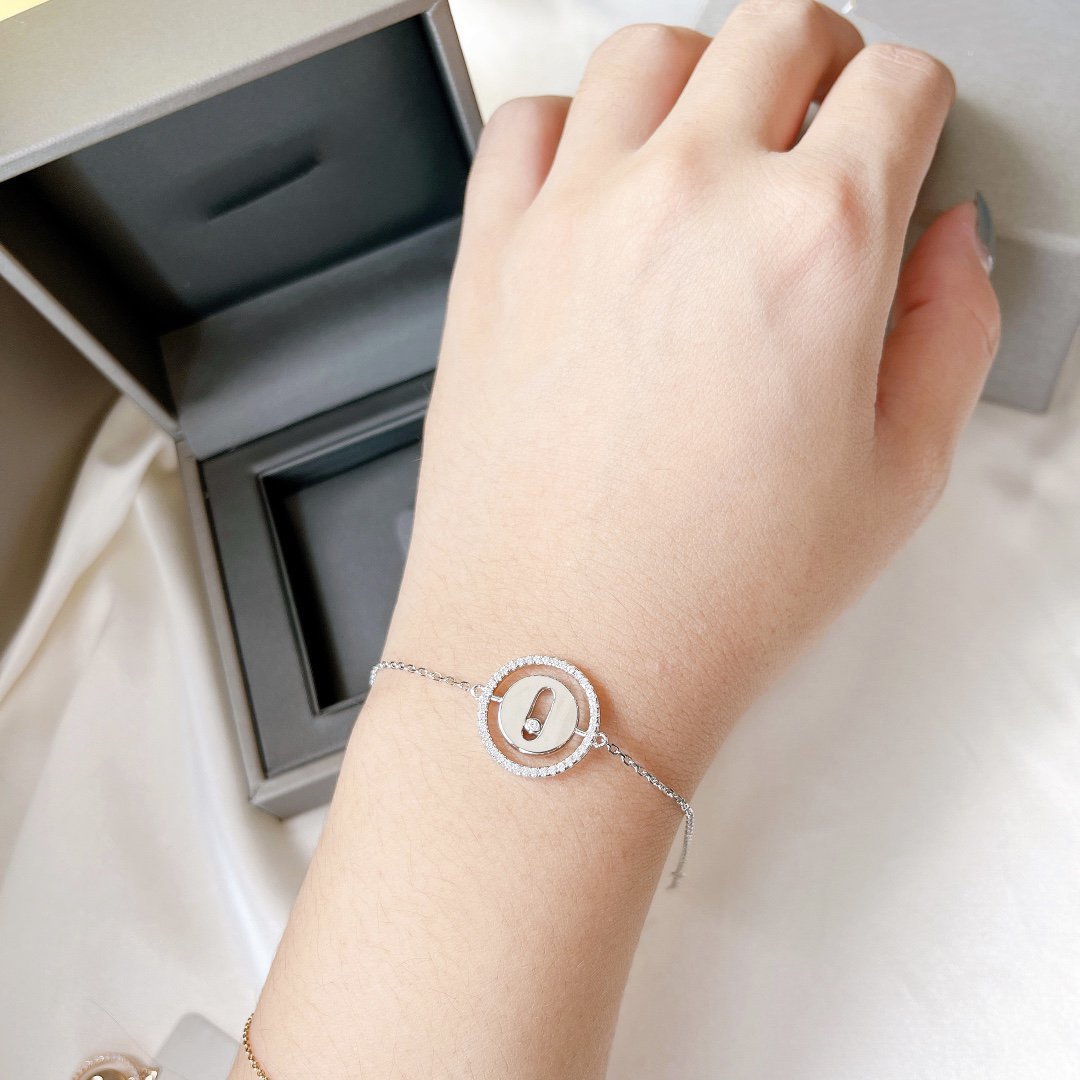 [Polaidi Jewelry]LUCKY MOVE PAVED DIAMOND BRACELET