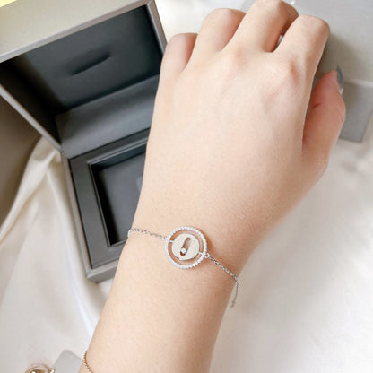[Polaidi Jewelry]LUCKY MOVE PAVED DIAMOND BRACELET