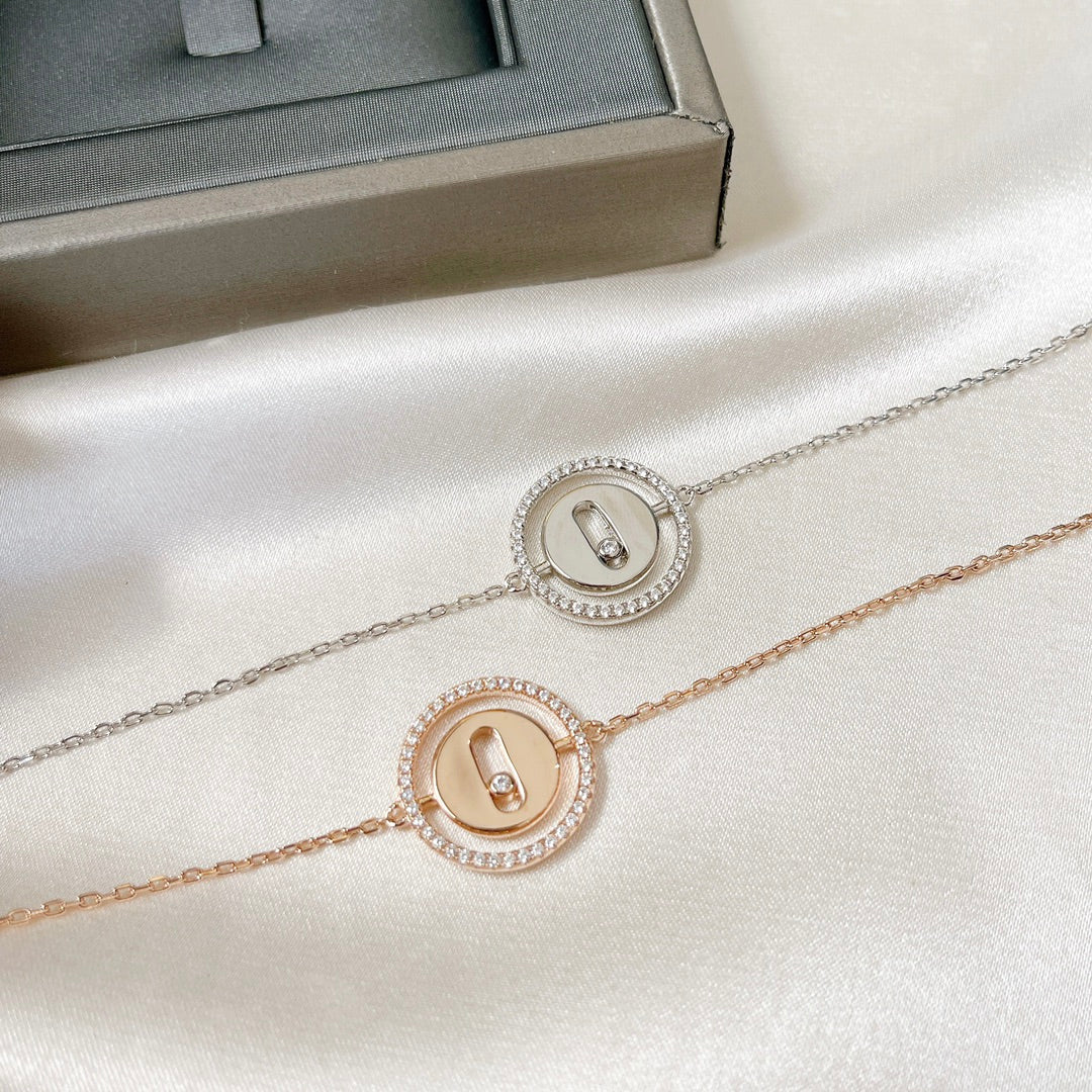 [Polaidi Jewelry]LUCKY MOVE PAVED DIAMOND BRACELET