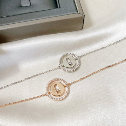 [Polaidi Jewelry]LUCKY MOVE PAVED DIAMOND BRACELET
