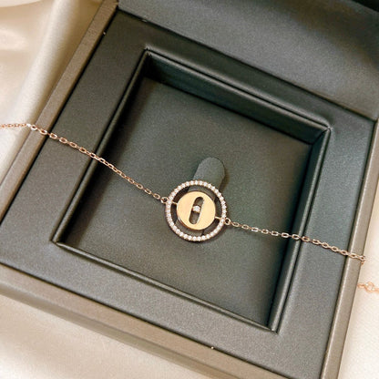 [Polaidi Jewelry]LUCKY MOVE PAVED DIAMOND BRACELET