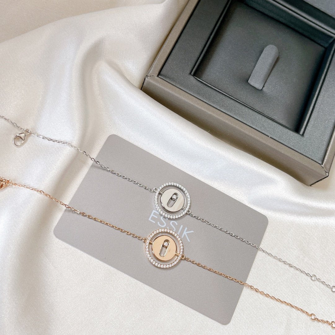 [Polaidi Jewelry]LUCKY MOVE PAVED DIAMOND BRACELET
