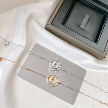 [Polaidi Jewelry]LUCKY MOVE PAVED DIAMOND BRACELET