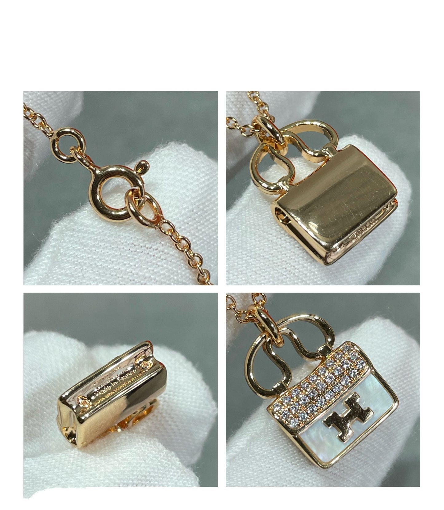 [Polaidi Jewelry]H CIRCE MOISSANITE PENDANT NECKLACE GOLD