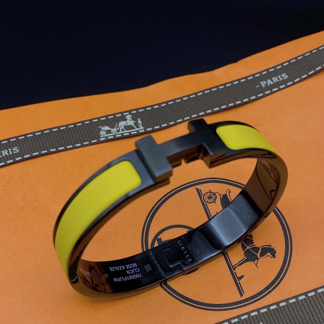 [：Polaidi Jewelry]CLIC HM SO BLACK YELLOW BRACELET