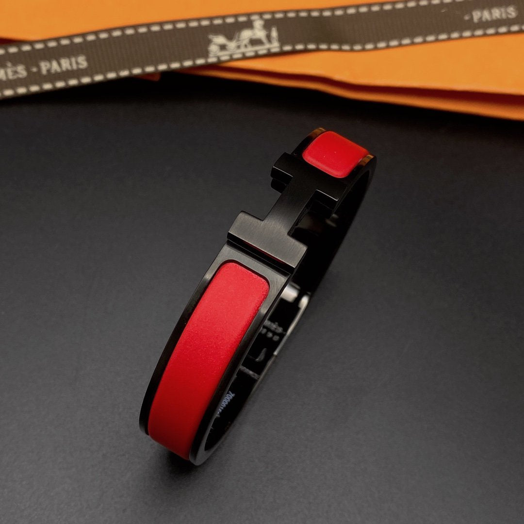 [：Polaidi Jewelry]CLIC HM SO BLACK RED BRACELET