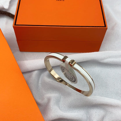 [Polaidi Jewelry]CLASSIC HM CLIC WHITE 8MM ENAMEL BRACELET（副本）