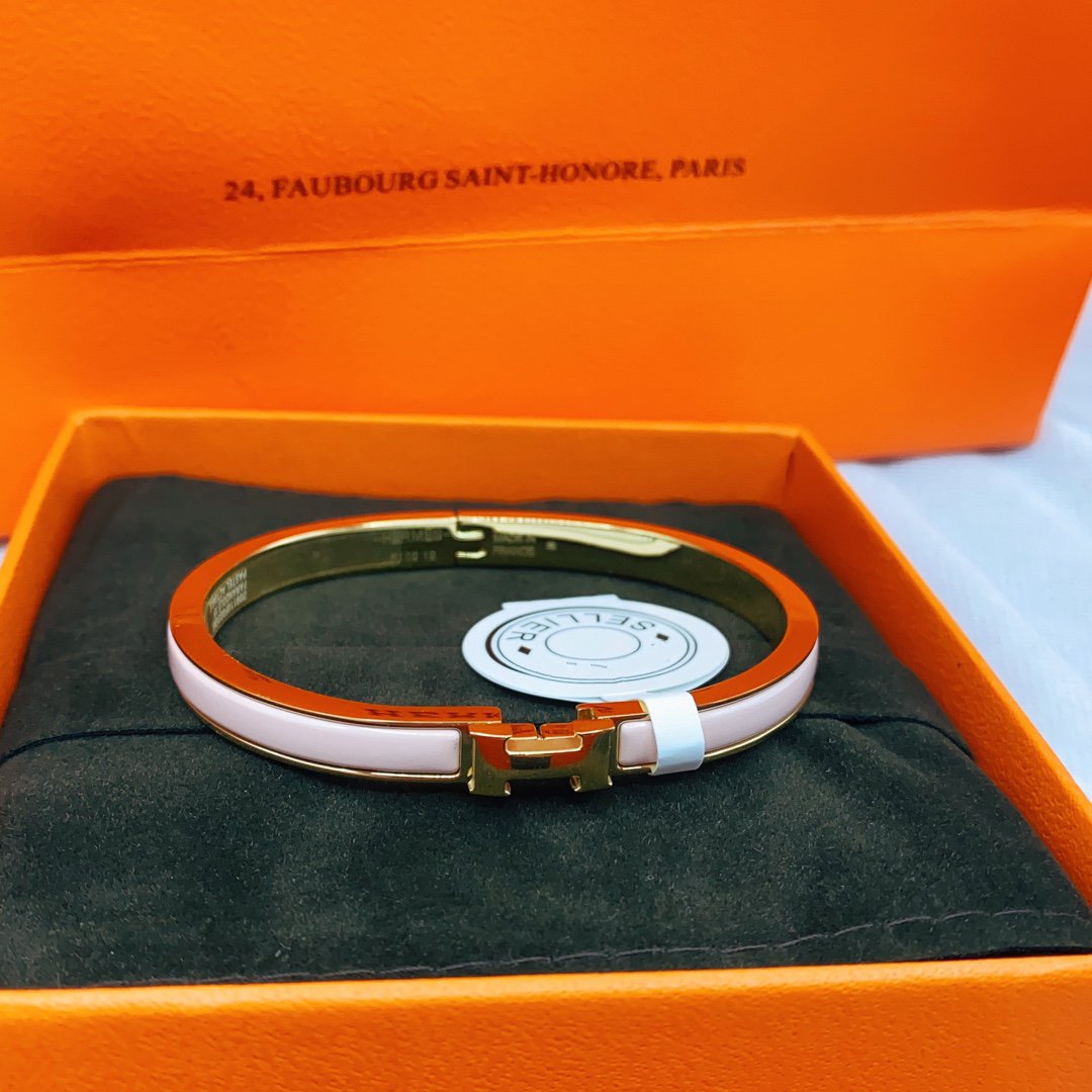 [：Polaidi Jewelry]CLASSIC HM CLIC  PINK 8MM ENAMEL BRACELET