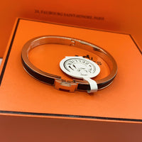 [Polaidi Jewelry ]CLASSIC HM CLIC BLACK 8MM ENAMEL BRACELET