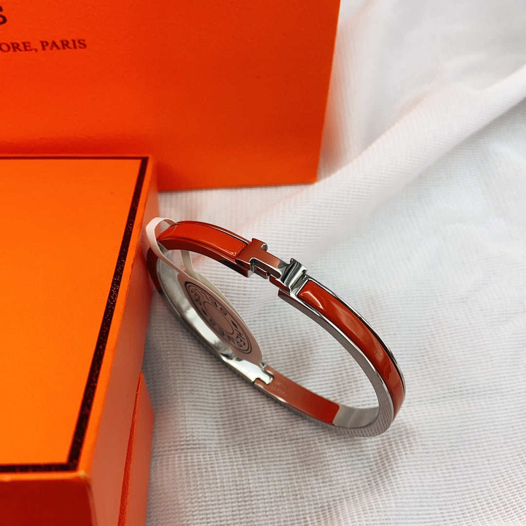 [：Polaidi Jewelry]CLASSIC HM CLIC RED 8MM ENAMEL BRACELET