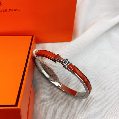 [Polaidi Jewelry]CLASSIC HM CLIC RED 8MM ENAMEL BRACELET