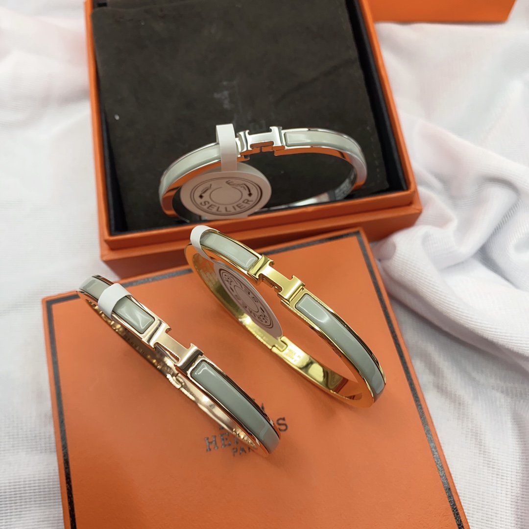 [：Polaidi Jewelry]CLASSIC HM CLIC GREEN 8MM ENAMEL BRACELET