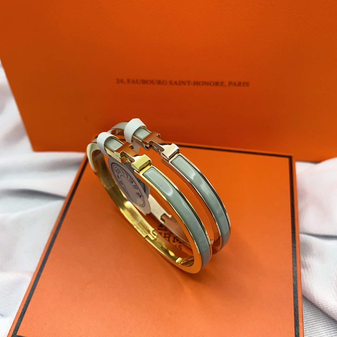 [Polaidi Jewelry]CLASSIC HM CLIC GREEN 8MM ENAMEL BRACELET