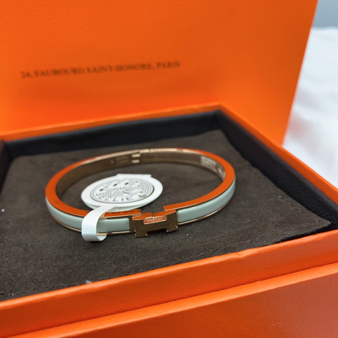 [：Polaidi Jewelry]CLASSIC HM CLIC GREEN 8MM ENAMEL BRACELET