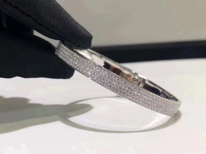 [Polaidi Jewelry]HM KELLY BRACELET IN SILVER AND FULL PAVE DIAMOND