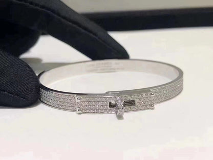 [：Polaidi Jewelry]HM KELLY BRACELET IN SILVER AND FULL PAVE DIAMOND