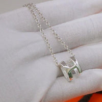 [Polaidi Jewelry ]HM NECKLACE H LETTER OVAL SERIES