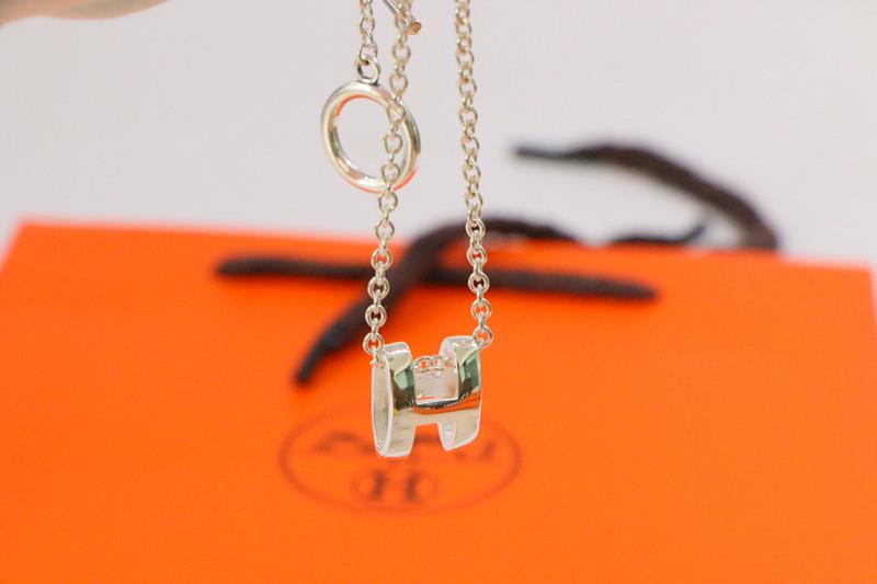 [Polaidi Jewelry]HM NECKLACE H LETTER OVAL SERIES