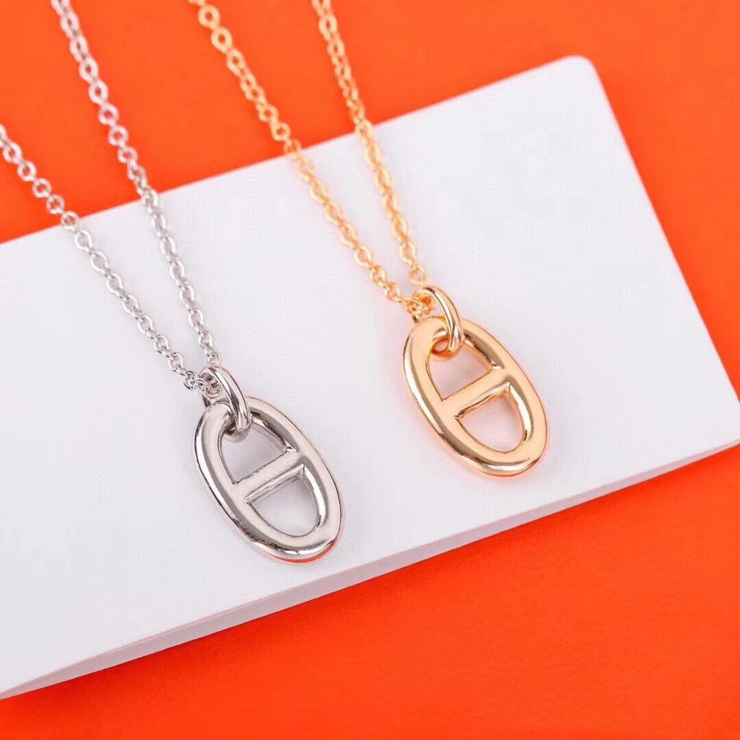 [：Polaidi Jewelry]HM PIG NOSE NECKLACE