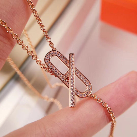 [：Polaidi Jewelry]HM 火の豚の鼻のネックレス トレンディなストリート