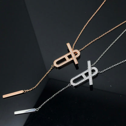 [Polaidi Jewelry]HM NECKLACE PLATINUM ROSE GOLD DIAMOND