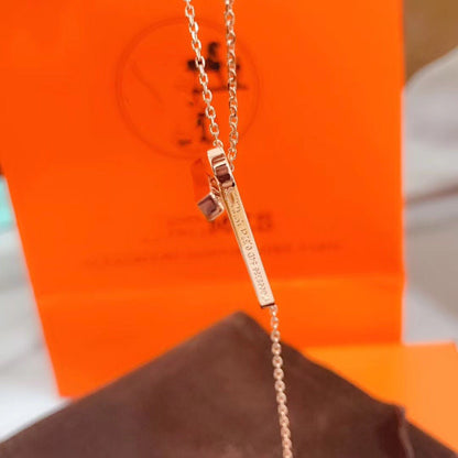 [Polaidi Jewelry]HM NECKLACE PLATINUM ROSE GOLD DIAMOND