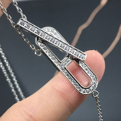 [Polaidi Jewelry]HM NECKLACE PLATINUM ROSE GOLD DIAMOND