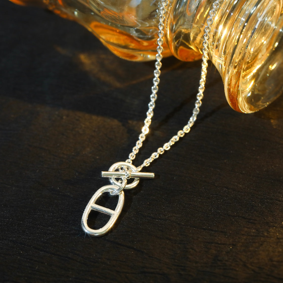 [：Polaidi Jewelry]HM シェーヌダンクル ペンダント ネックレス スターリングシルバー