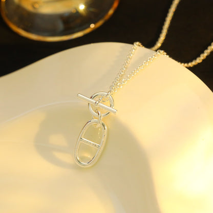 [：Polaidi Jewelry]HM シェーヌダンクル ペンダント ネックレス スターリングシルバー