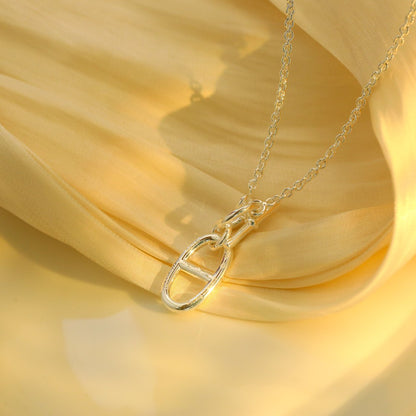 [：Polaidi Jewelry]HM シェーヌダンクル ペンダント ネックレス スターリングシルバー