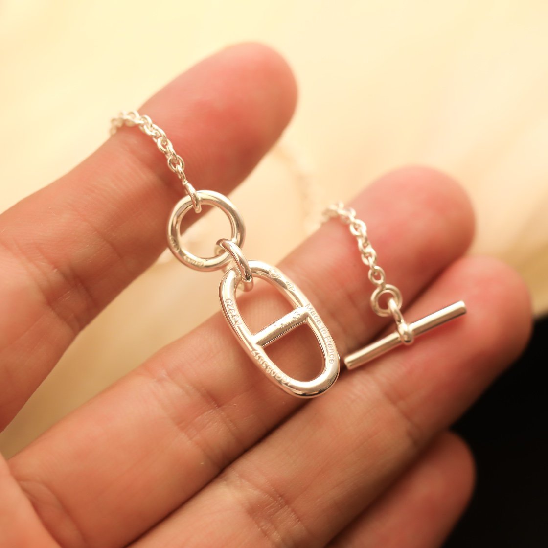 [：Polaidi Jewelry]HM シェーヌダンクル ペンダント ネックレス スターリングシルバー