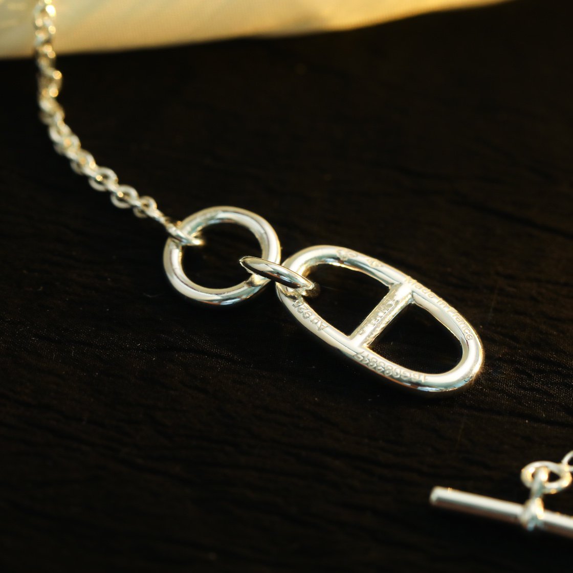 [：Polaidi Jewelry]HM シェーヌダンクル ペンダント ネックレス スターリングシルバー