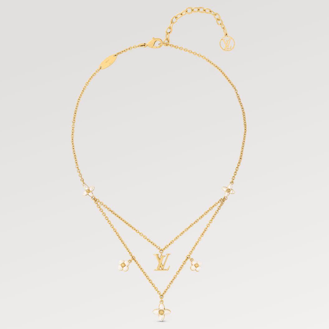 [：Polaidi Jewelry]FLOWERGRAM GOLD MOP DOUBLE ROW NECKLACE
