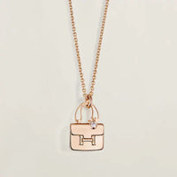 [Polaidi Jewelry ]AMULETTE PEDANT ROSE GOLD NECKLACE