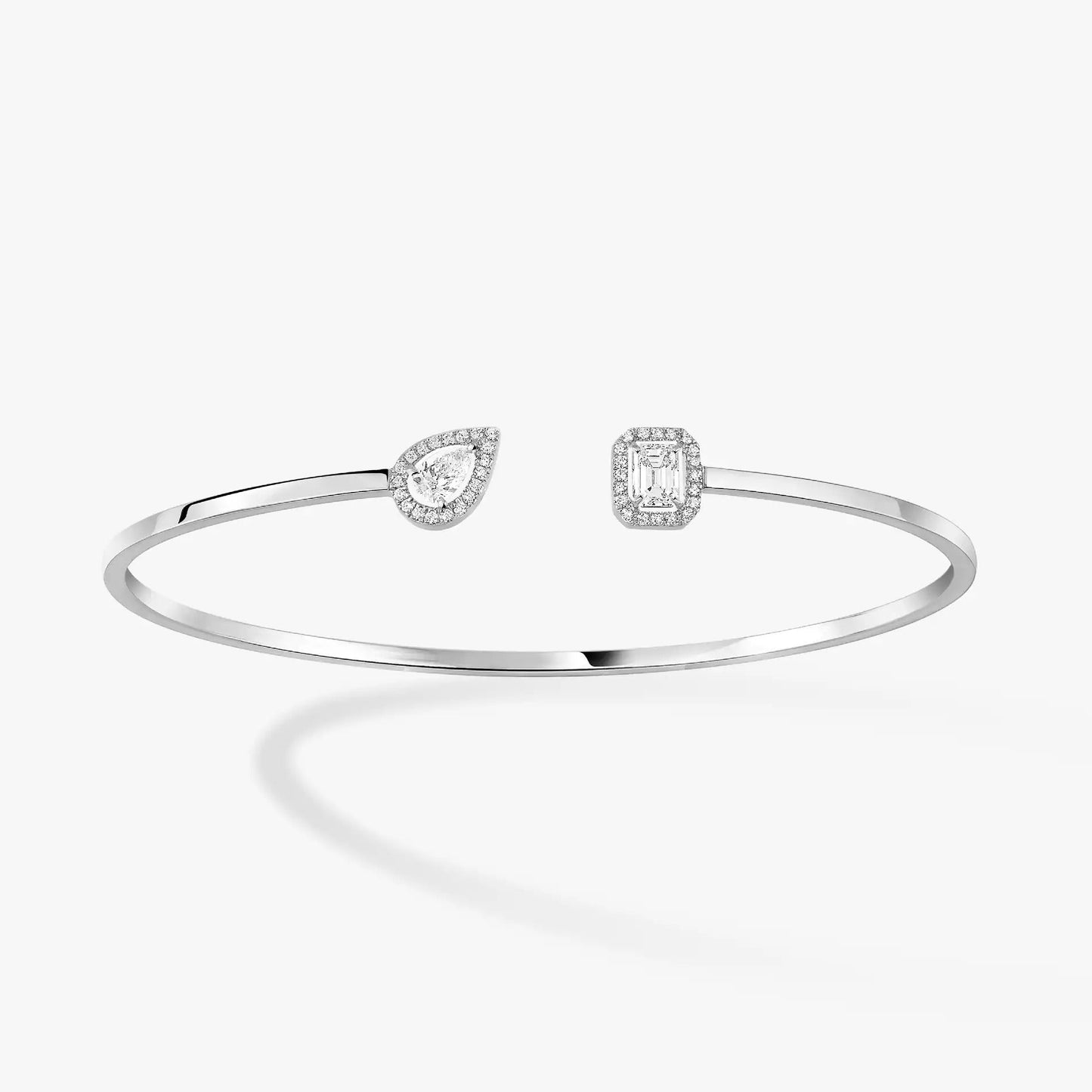 [Polaidi Jewelry]JONC FLEX MY TWIN TOI & MOI SILVER DIAMOND BRACELET
