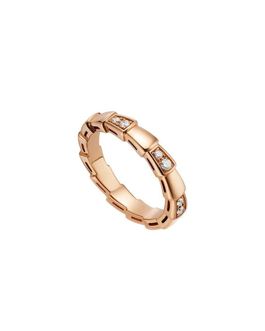 [Polaidi Jewelry]SERPENTI RING PINK GOLD  3MM