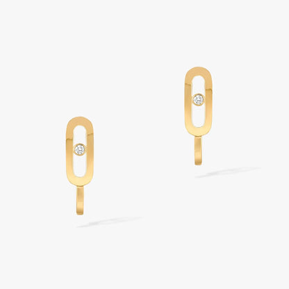 [Polaidi Jewelry]CREOLES MOVE UNO MINI 1 DIAMOND EARRINGS