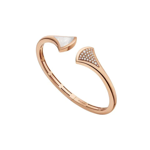 [Polaidi Jewelry]DREAM BRACELET OPEN PINK GOLD MOP DIAMOND