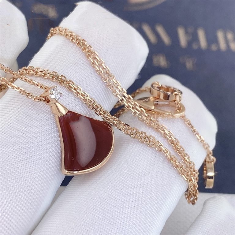 [Polaidi Jewelry]DREAM NECKLACE CARNELIAN 1 DIAMOND