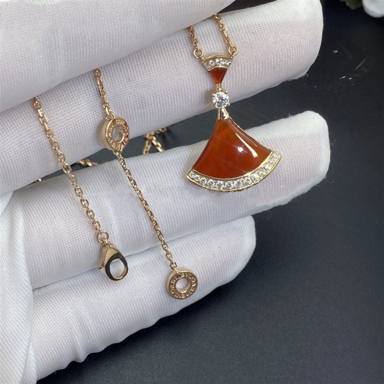 [Polaidi Jewelry]DREAM NECKLACE CARNELIAN DIAMOND