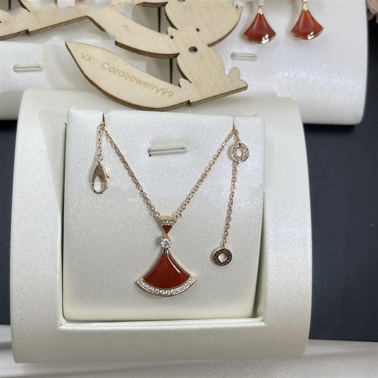 [Polaidi Jewelry]DREAM NECKLACE CARNELIAN DIAMOND